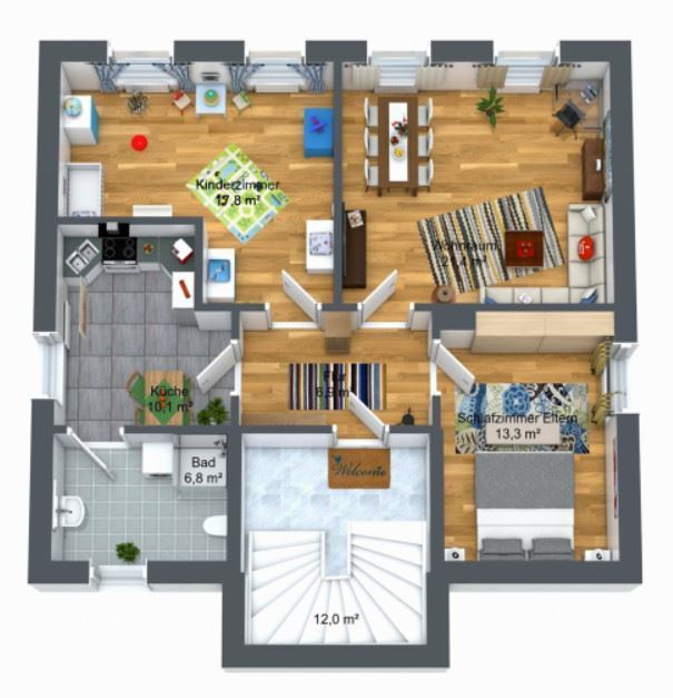 Wohnung zur Miete 519 € 3 Zimmer 75 m²<br/>Wohnfläche 1.<br/>Geschoss 01.03.2025<br/>Verfügbarkeit Frankenberg Frankenberg , Sachs 09669