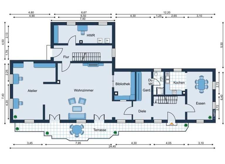 Einfamilienhaus zum Kauf 1.698.000 € 7 Zimmer 300 m² 7.000 m² Grundstück Eisenrain Seeshaupt / Eisenrain 82402