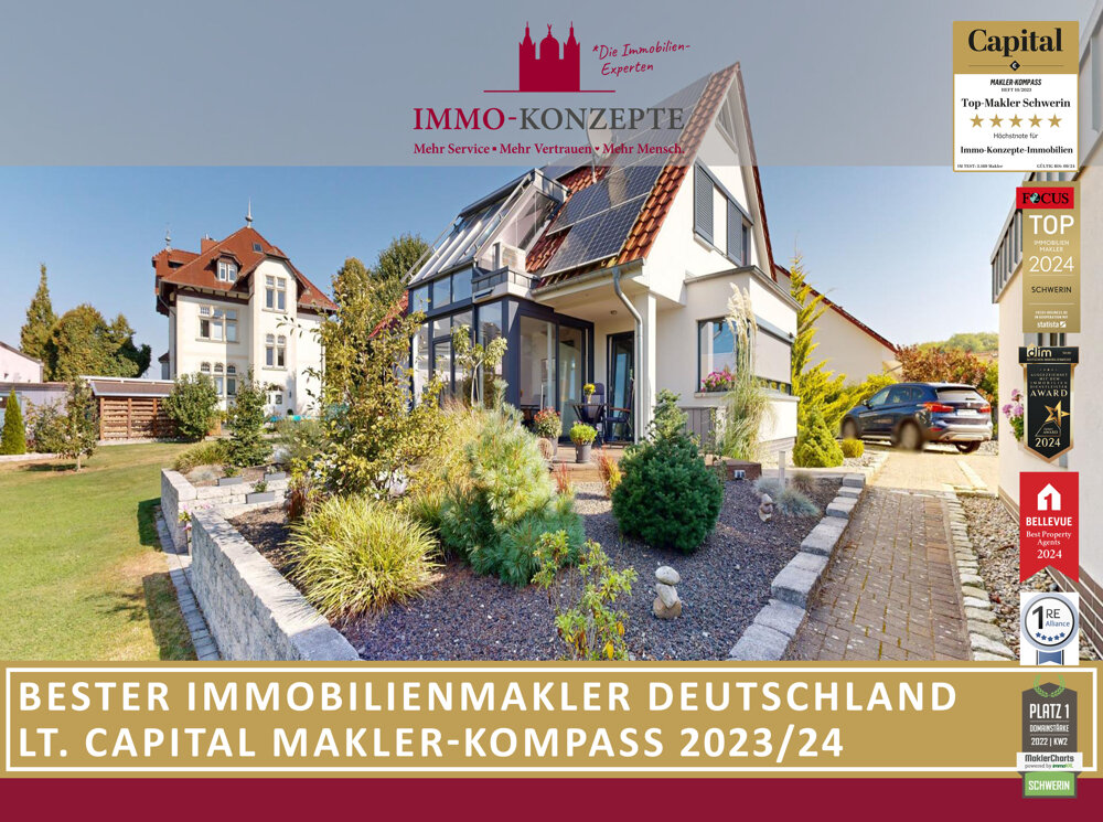 Einfamilienhaus zum Kauf 850.000 € 4 Zimmer 143,2 m²<br/>Wohnfläche 1.265 m²<br/>Grundstück Zippendorf Schwerin 19063