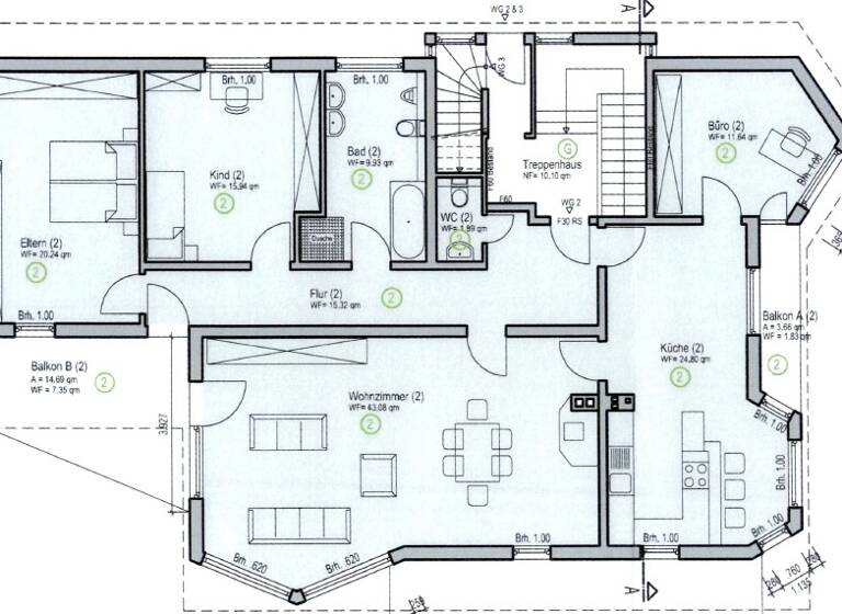 Terrassenwohnung zum Kauf provisionsfrei 519.999 € 3 Zimmer 152 m² Geschoss 1/2 Igel 54298