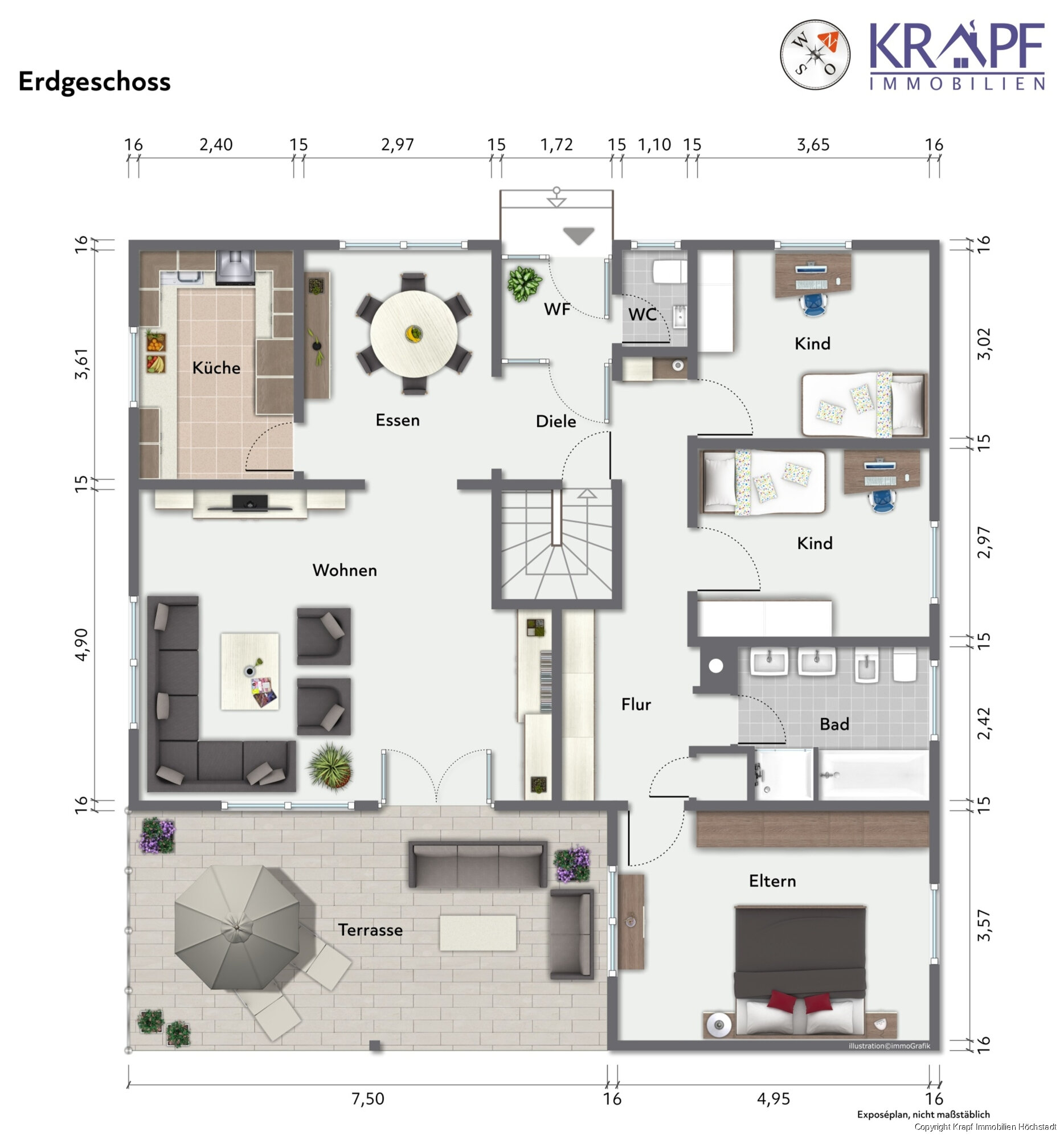 Bungalow zum Kauf 389.000 € 5 Zimmer 176 m²<br/>Wohnfläche 1.027 m²<br/>Grundstück Lonnerstadt Lonnerstadt 91475