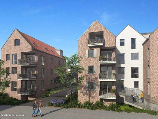 Wohnung zum Kauf - Erstbezug provisionsfrei 453.000 € 3 Zimmer 76,9 m² EG Am krummen Deich 1c Winsen Winsen (Luhe) 21423