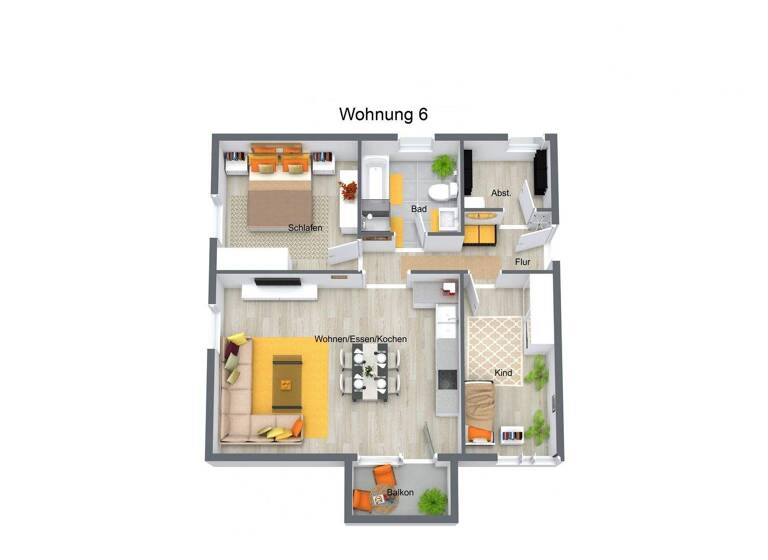 Wohnung zum Kauf 245.000 € 3 Zimmer 81,2 m² 2. Geschoss Rain 94369
