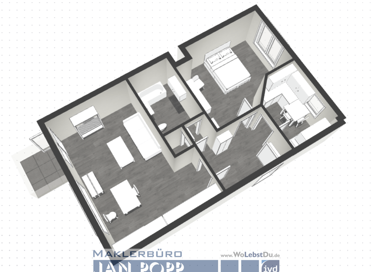 Wohnung zur Miete 475 € 2 Zimmer 70,3 m² 2. Geschoss frei ab 01.03.2026 Greiz 07973