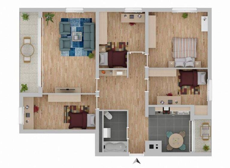Wohnung zum Kauf 395.000 € 5 Zimmer 107 m² 4. Geschoss Schillerstraße 16 Offenhausen Neu-Ulm 89231