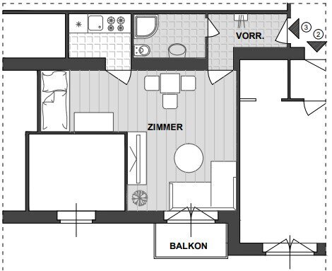 Wohnung zum Kauf 189.000 € 1 Zimmer 29,2 m²<br/>Wohnfläche EG<br/>Geschoss Bujattigasse Wien 1140