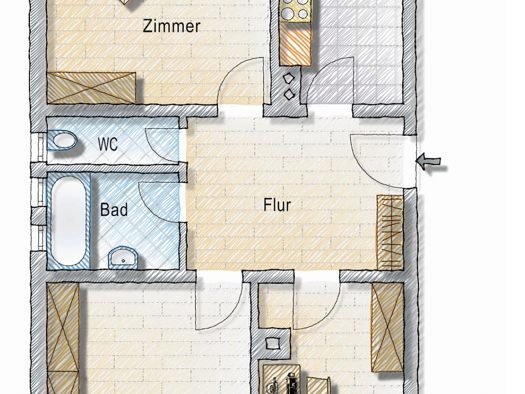 Wohnung zum Kauf 360.000 € 3 Zimmer 80 m² Süd Stuttgart 70178
