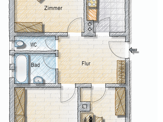 Wohnung zum Kauf 340.000 € 3 Zimmer 80 m² Süd Süd 70178