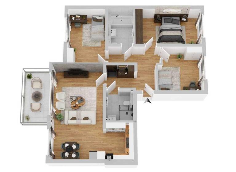 Penthouse zum Kauf - Erstbezug provisionsfrei 559.000 € 4 Zimmer 100,5 m² 3. Geschoss Wiescheid Langenfeld (Rheinland) 40764