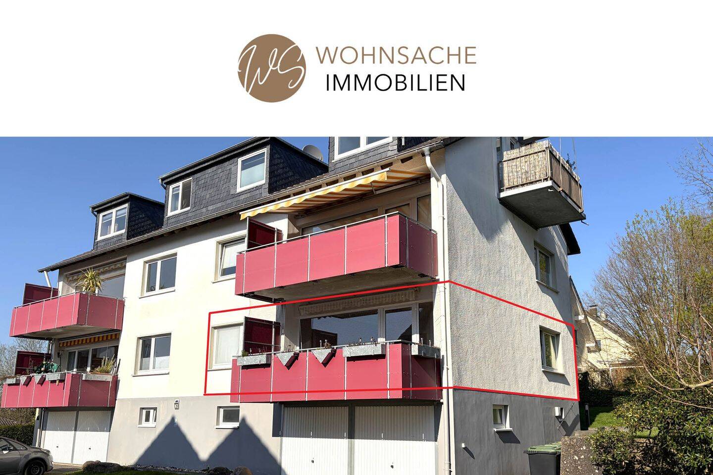 Immobilie in Neunkirchen-Seelscheid - Attraktive Eigentumswohnung im Zentrum von Seelscheid mit Balkon, Garage und Stellplatz! - Bild 1