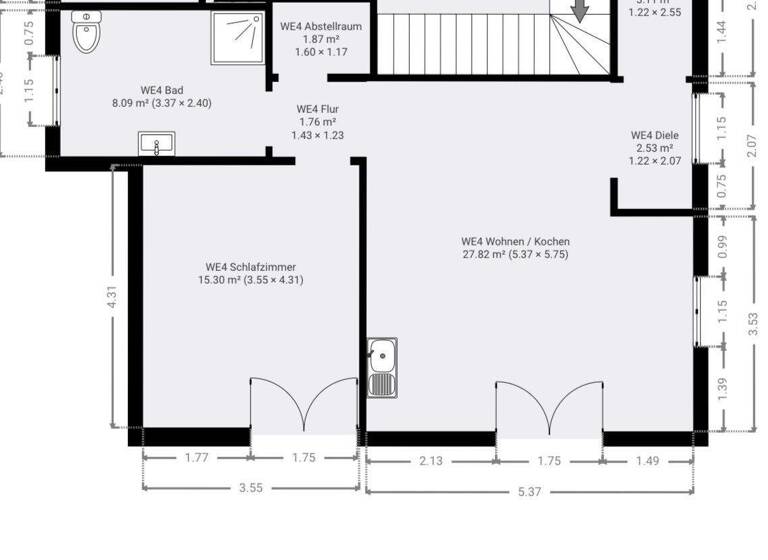 Wohnung zum Kauf provisionsfrei 339.500 € 2 Zimmer 58 m² 1. Geschoss Gärtringen 71116