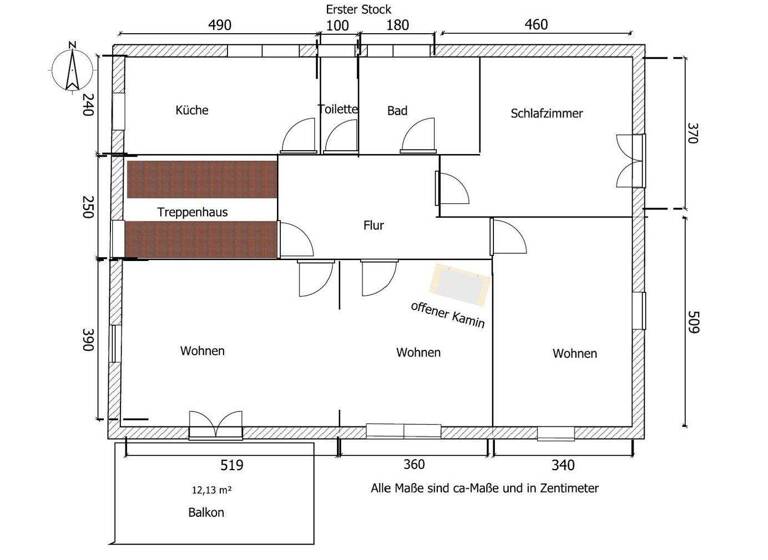 Wohnung zur Miete 2.495 € 3,5 Zimmer 105 m² 1. Geschoss Im Schießgärtle 17 Möhringen Stuttgart 70567