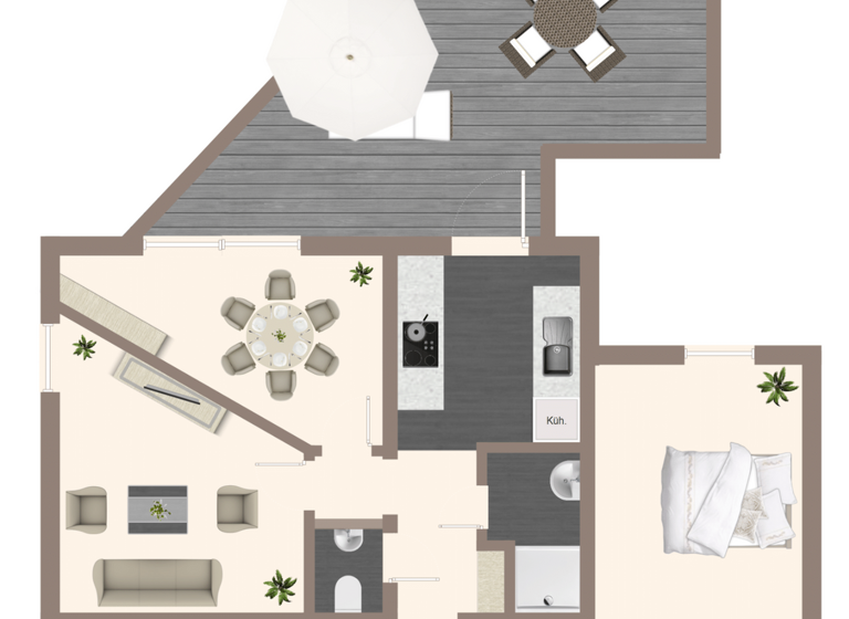 Wohnung zum Kauf 169.000 € 3 Zimmer 60 m² EG Durbach 77770