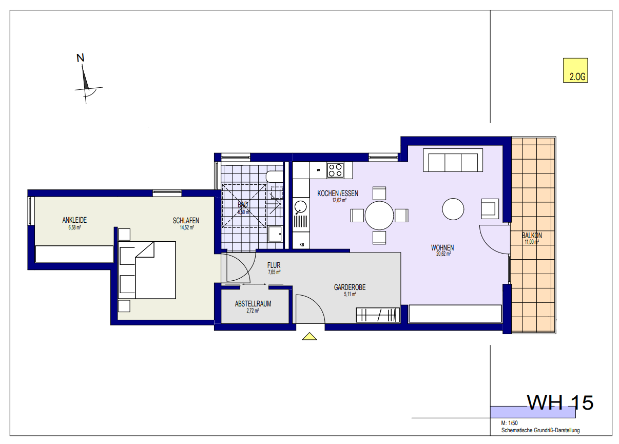 Wohnung zur Miete 1.190 € 2 Zimmer 82 m²<br/>Wohnfläche 2.<br/>Geschoss 01.02.2025<br/>Verfügbarkeit Zum Kretzer 2 Überlingen Überlingen 88662