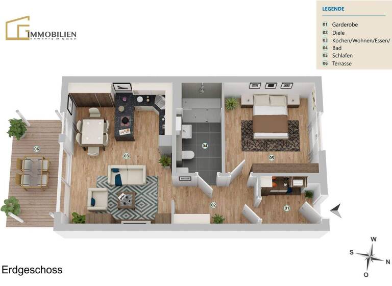Wohnung zum Kauf - Erstbezug provisionsfrei 373.500 € 2 Zimmer 72,1 m² Hirschaid 96114