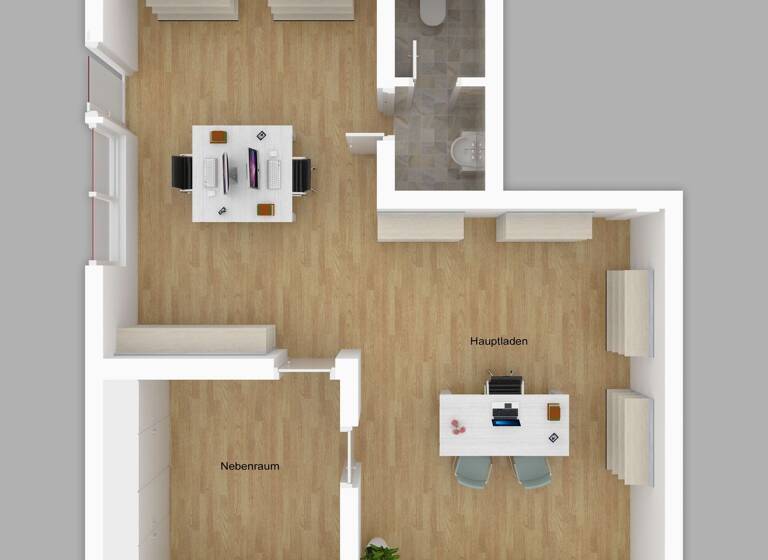 Bürofläche zur Miete provisionsfrei 390 € 2 Zimmer 54 m² Bürofläche Ebersdorf Ebersdorf bei Coburg 96237