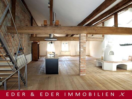 Loft zur Miete 1.280 € 2 Zimmer 112 m² Geschoss 3/3 frei ab 01.10.2026 Altstadt Wasserburg am Inn 83512