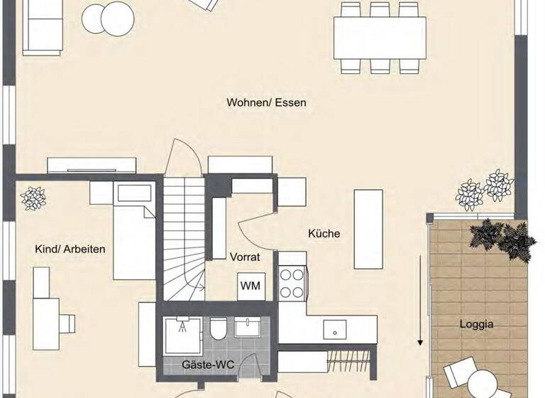Maisonette zum Kauf provisionsfrei 499.000 € 3 Zimmer 123,6 m²<br/>Wohnfläche 3.<br/>Geschoss Weißenhorn Weißenhorn 89264