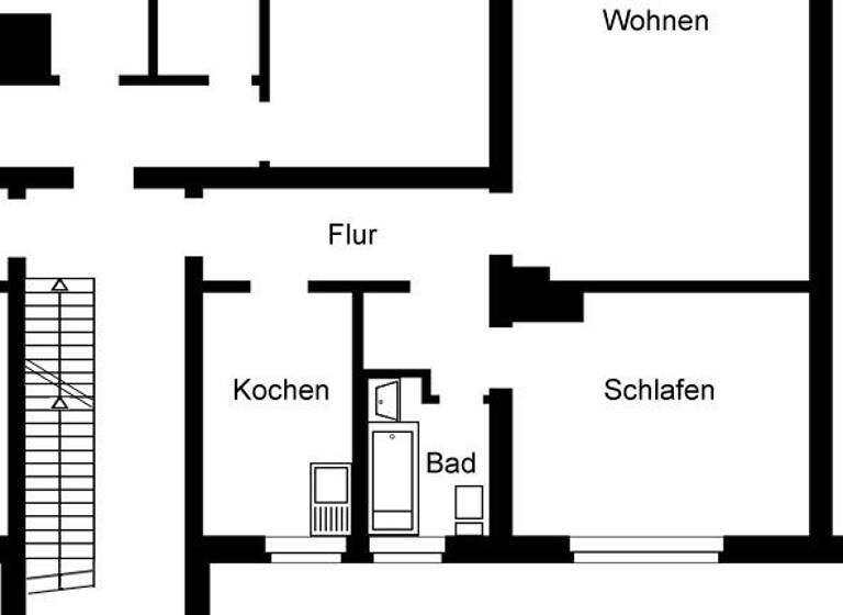 Wohnung zur Miete 595 € 2 Zimmer 61,3 m² 1. Geschoss Kaulbachstr. 59 Holsterhausen Essen 45147