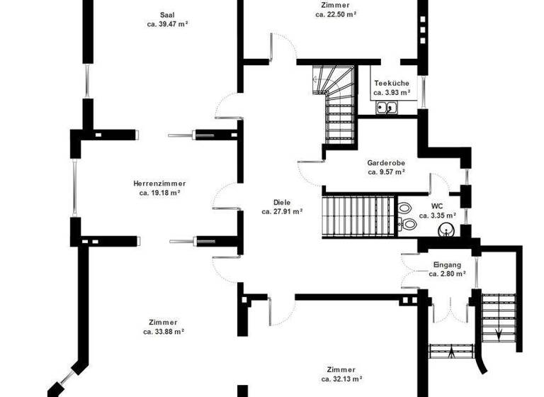 Villa zum Kauf 1.950.000 € 14 Zimmer 546 m² 2.149 m² Grundstück Rellingen 25462