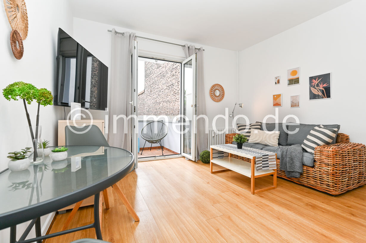 Wohnung zur Miete Wohnen auf Zeit 950 € 2 Zimmer 44 m²<br/>Wohnfläche ab sofort<br/>Verfügbarkeit Dellviertel Duisburg 47051