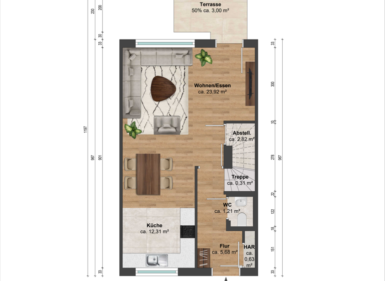 Reihenmittelhaus zum Kauf - Erstbezug provisionsfrei 399.500 € 5 Zimmer 117 m² 196 m² Grundstück Krostitz 04509