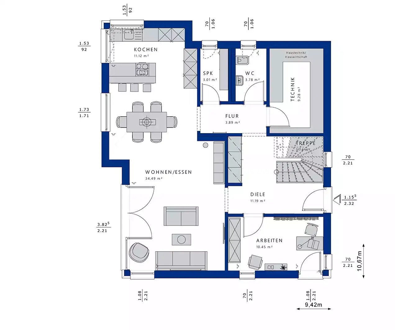 Haus zum Kauf 605.991 € 6 Zimmer 171 m²<br/>Wohnfläche 620 m²<br/>Grundstück Ochsenfurt Ochsenfurt 97199