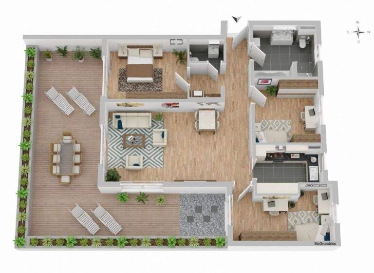 Terrassenwohnung zum Kauf 673.000 € 4 Zimmer 100 m² EG Bad Aibling 83043