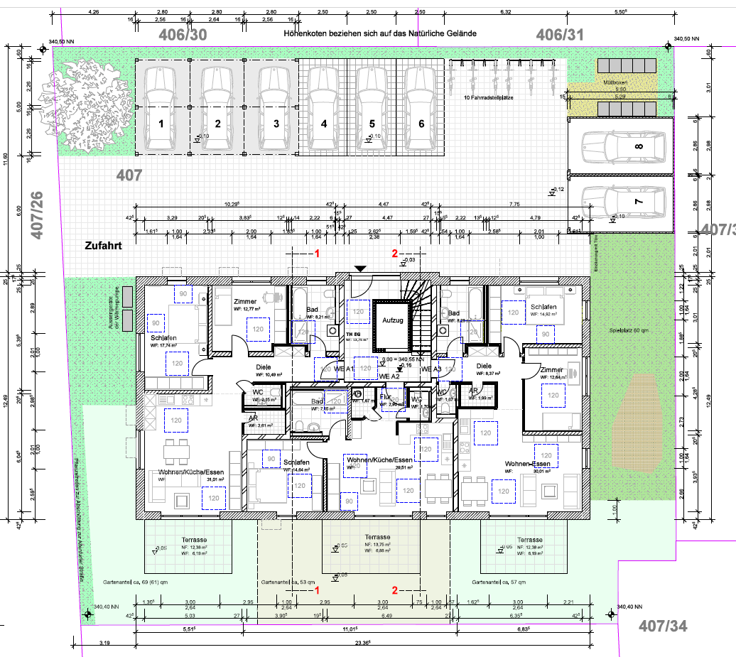 Wohnung zum Kauf provisionsfrei als Kapitalanlage geeignet 360.000 € 2 Zimmer 63 m²<br/>Wohnfläche Nürnberg 90475