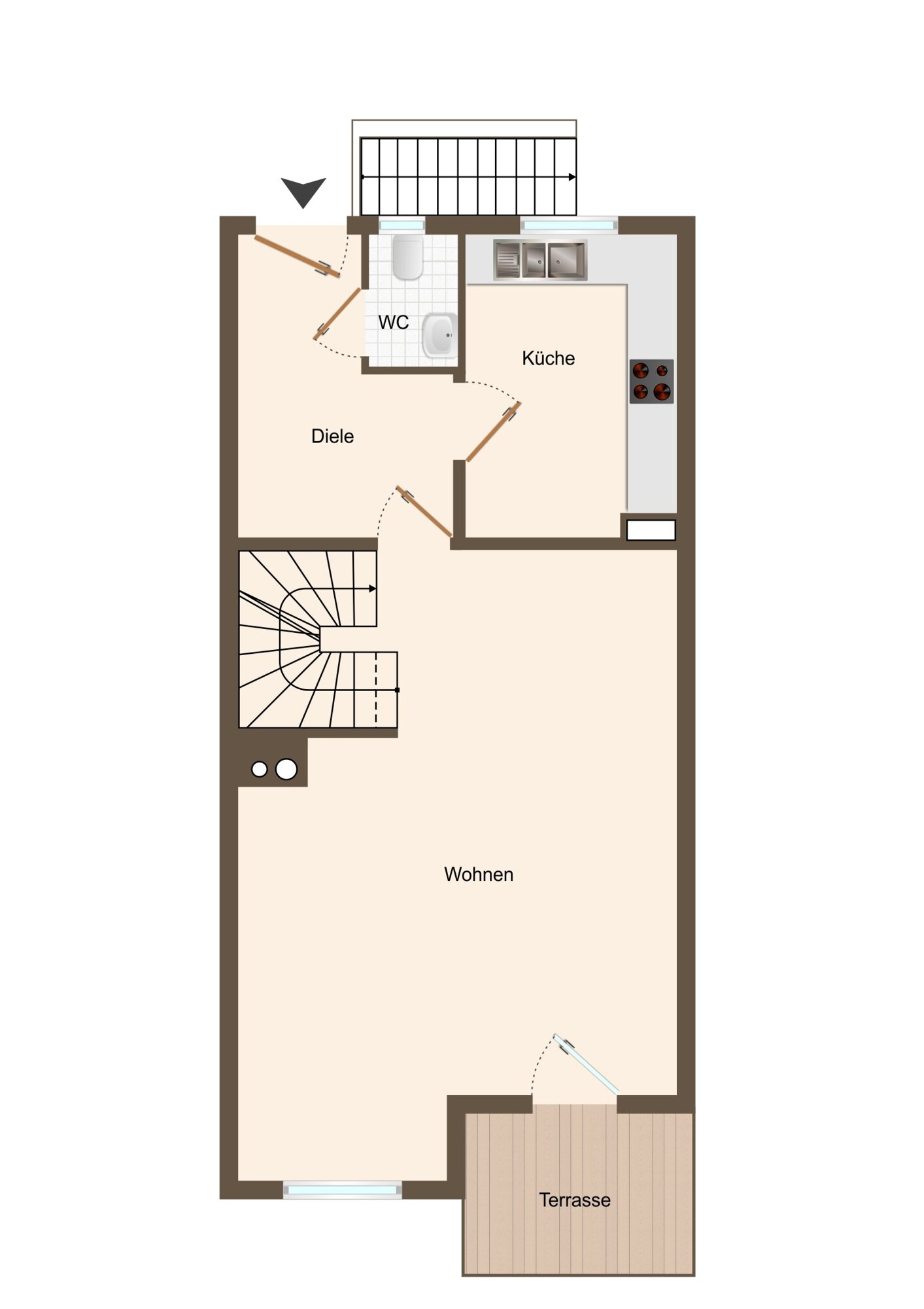 Reihenmittelhaus zum Kauf 480.000 € 5 Zimmer 126 m²<br/>Wohnfläche 140 m²<br/>Grundstück Schopfheim Schopfheim 79650