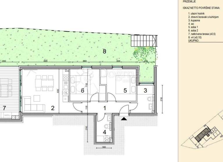 Wohnung zum Kauf 303.282 € 3 Zimmer 69 m² Novalja