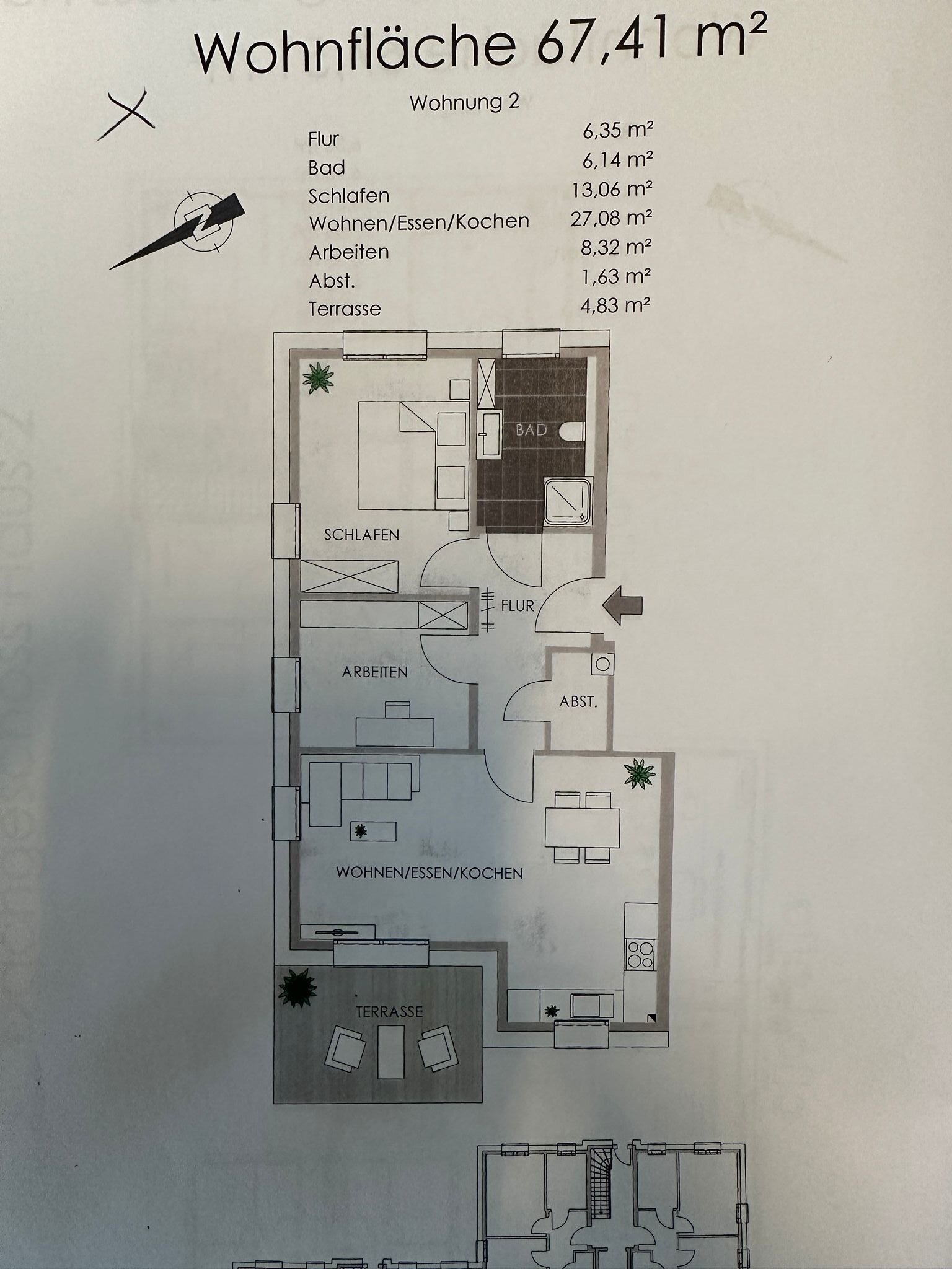 Wohnung zur Miete 700 € 3 Zimmer 67,4 m²<br/>Wohnfläche EG<br/>Geschoss ab sofort<br/>Verfügbarkeit Regensburgerstraße 30 Hemau Hemau 93155