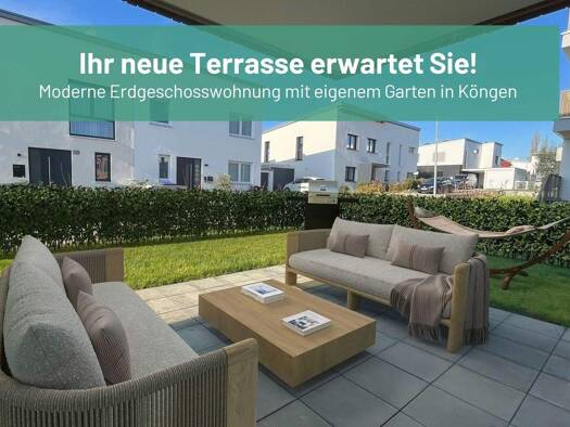 Terrassenwohnung zum Kauf - Neubau provisionsfrei 466.000 € 3 Zimmer 79,8 m² EG Erwin-Rath-Straße 10 Köngen 73257
