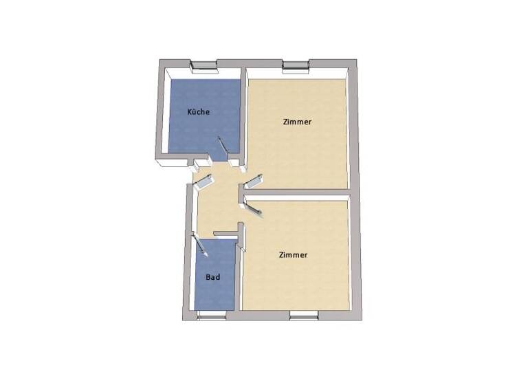 Wohnung zum Kauf 215.000 € 2 Zimmer 53 m²<br/>Wohnfläche Kladow Berlin 14089