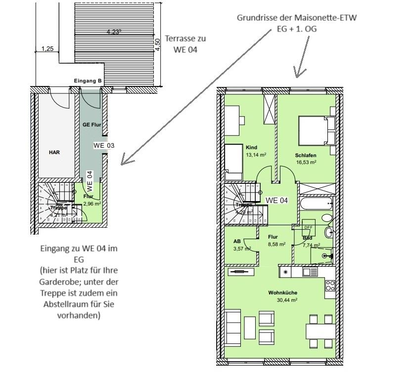 Wohnung zum Kauf 478.000 € 3 Zimmer 101,4 m²<br/>Wohnfläche ab sofort<br/>Verfügbarkeit Niendorf Hamburg 22455