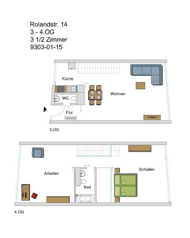 Wohnung zur Miete 700 € 3,5 Zimmer 90 m²<br/>Wohnfläche ab sofort<br/>Verfügbarkeit Rolandstr. Schalke Gelsenkirchen 45881