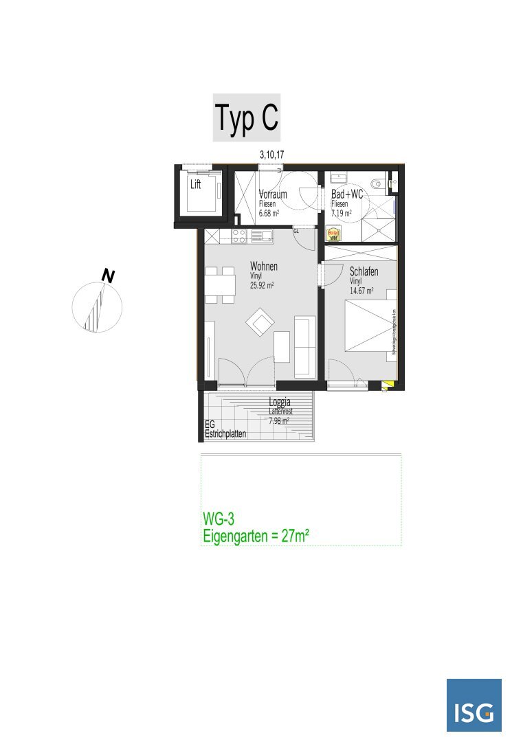 Wohnung zur Miete 443 € 2 Zimmer 54,5 m²<br/>Wohnfläche Pfarrhofstraße 7 Burgkirchen 5274