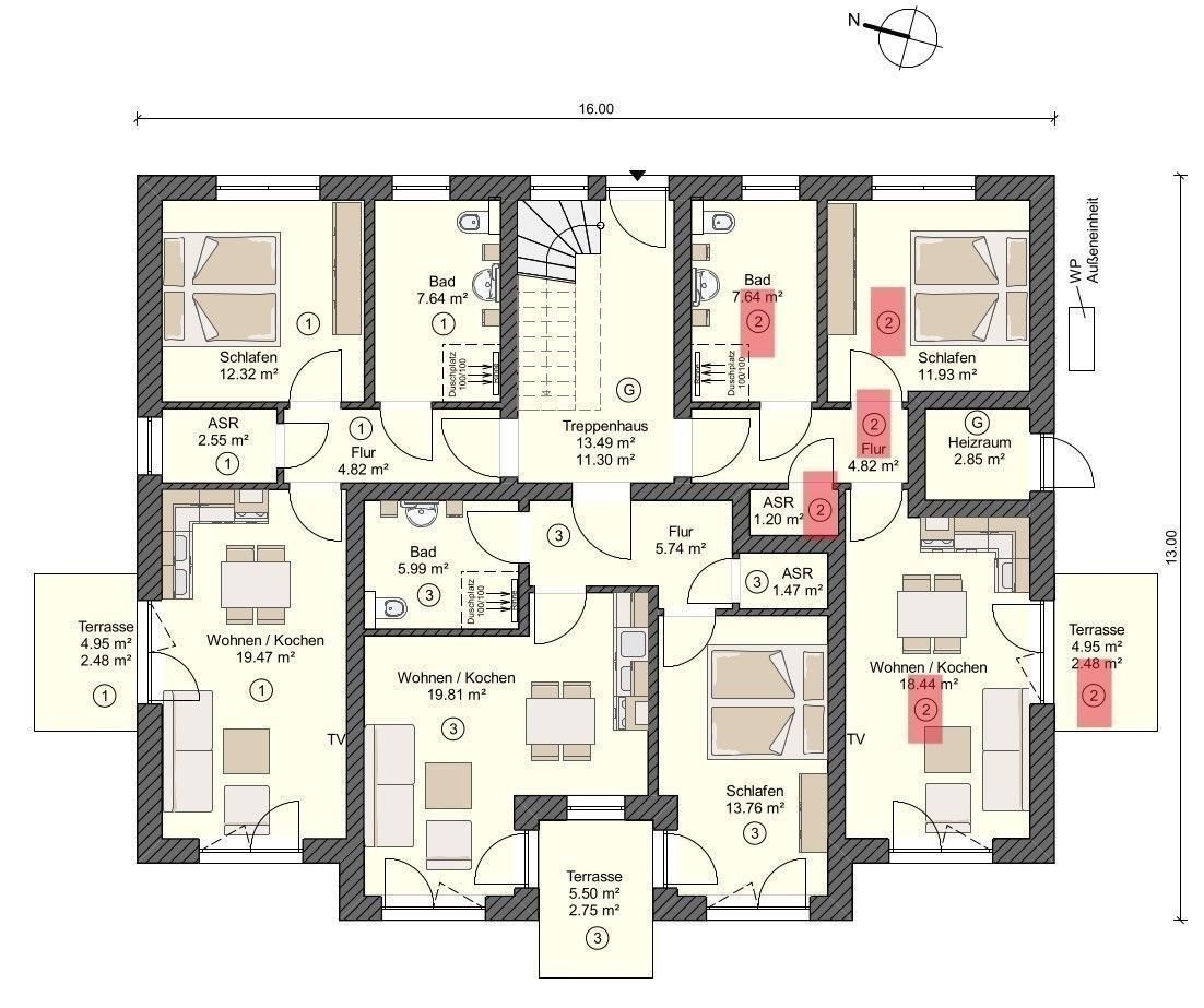 Terrassenwohnung zur Miete 1.500 € 2 Zimmer 47 m²<br/>Wohnfläche EG<br/>Geschoss Zingst Zingst 18374