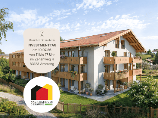 Wohnung zum Kauf - Erstbezug 399.900 € 2 Zimmer 61,4 m² 1. Geschoss Kammer Amerang 83123