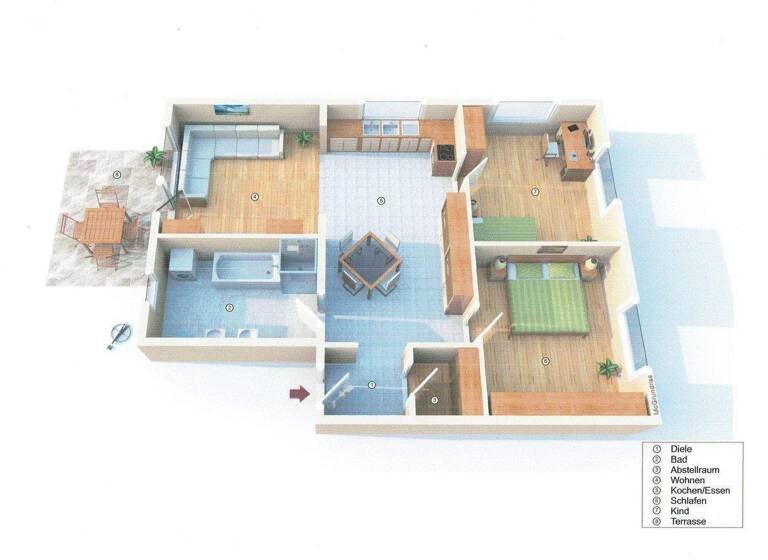 Wohnung zum Kauf 315.000 € 3 Zimmer 93 m² EG frei ab sofort Lahr Lahr/Schwarzwald 77933