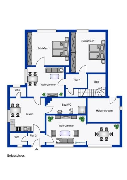 Einfamilienhaus zum Kauf 199.000 € 7 Zimmer 152 m²<br/>Wohnfläche 888 m²<br/>Grundstück Etzel Friedeburg OT Etzel 26446