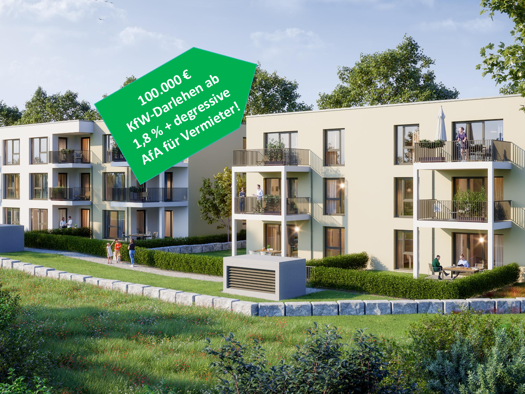 Wohnung zum Kauf - Neubau provisionsfrei 465.000 € 3 Zimmer 88,5 m² 1. Geschoss frei ab sofort Raiffeisenstraße Neunkirchen Neunkirchen a.Brand 91077