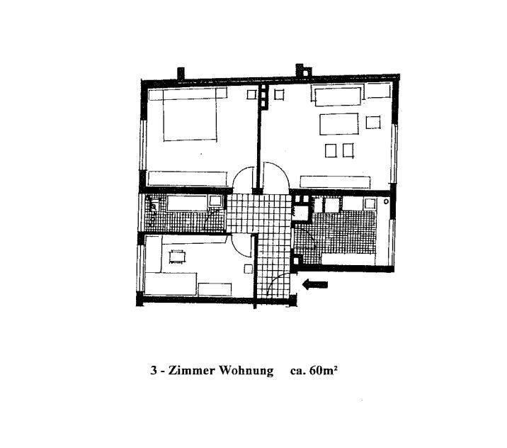 Wohnung zur Miete 470 € 3 Zimmer 60,1 m²<br/>Wohnfläche 3.<br/>Geschoss ab sofort<br/>Verfügbarkeit Meißnerstraße 23 Süsterfeld / Helleböhn Kassel 34134