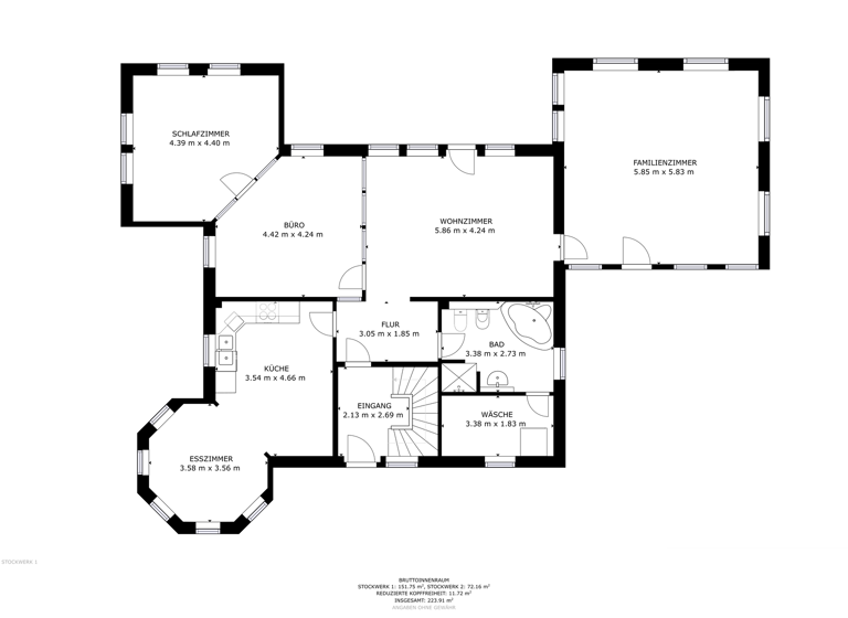 Haus zum Kauf 529.000 € 6 Zimmer 212 m² 1.120 m² Grundstück Industriegebiet Greifswald 17489