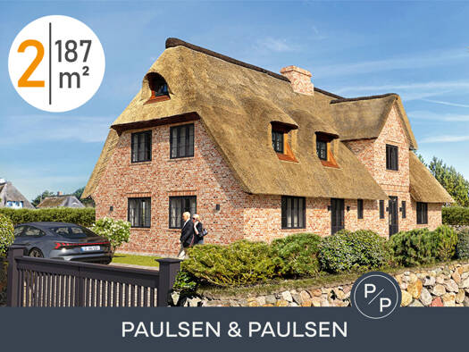 Doppelhaushälfte zum Kauf 4.200.000 € 4 Zimmer 187 m² 1.000 m² Grundstück Archsum Sylt 25980