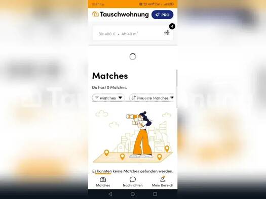 Wohnung zur Miete Tauschwohnung 200 € 1,5 Zimmer 40 m² Mitte Dortmund 44145