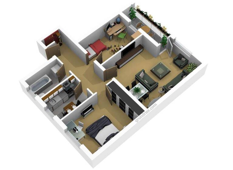 Wohnung zum Kauf als Kapitalanlage geeignet 129.000 € 3,5 Zimmer 73 m² Prinzenstr. 119 Hochheide Duisburg 47198