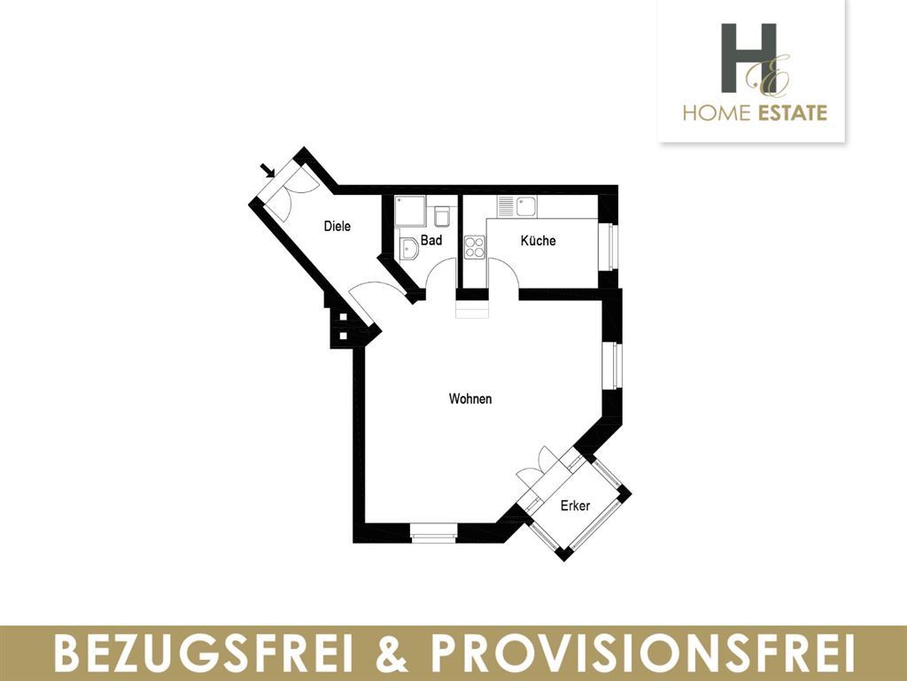 Wohnung zum Kauf provisionsfrei als Kapitalanlage geeignet 242.000 € 1 Zimmer 50 m²<br/>Wohnfläche Czermaks Garten 5 Zentrum - Ost Leipzig 04103