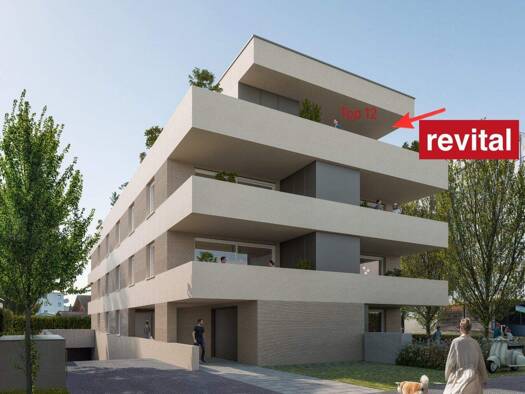 Terrassenwohnung zum Kauf - Erstbezug 845.000 € 3,5 Zimmer 90 m² 3. Geschoss Widum 32 Lustenau 6890