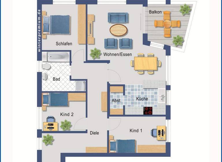 Wohnung zum Kauf 429.000 € 4 Zimmer 102 m² 1. Geschoss Biberach Biberach an der Riß 88400